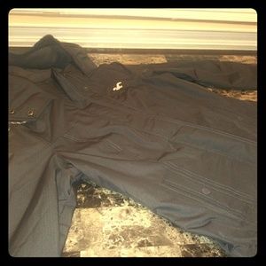 Hollister navy pink insulated jacket